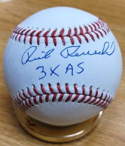 Autographed RICK REUSCHEL "3X AS" Official Major League Baseball