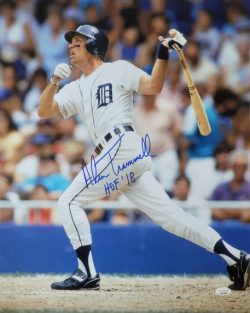 Autographed ALAN TRAMMELL "HOF 18" 16X20 Detroit Tigers Photo JSA