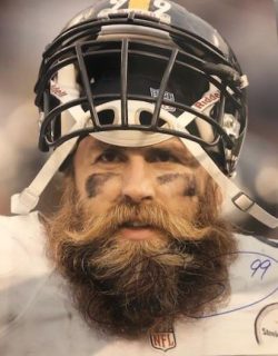 Autographed Brett Keisel Pittsburgh Steelers 16x20 Photo with COA