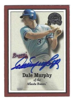 Autographed DALE MURPHY Atlanta Braves  2000 Fleer Greats of the Game Card