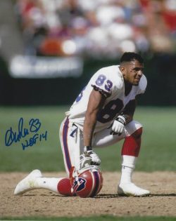 Autographed ANDRE REED "HOF 14" 8X10 Buffalo Bills Photo