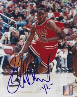 AUTOGRAPHED ELTON BRAND 8X10 Chicago Bulls photo