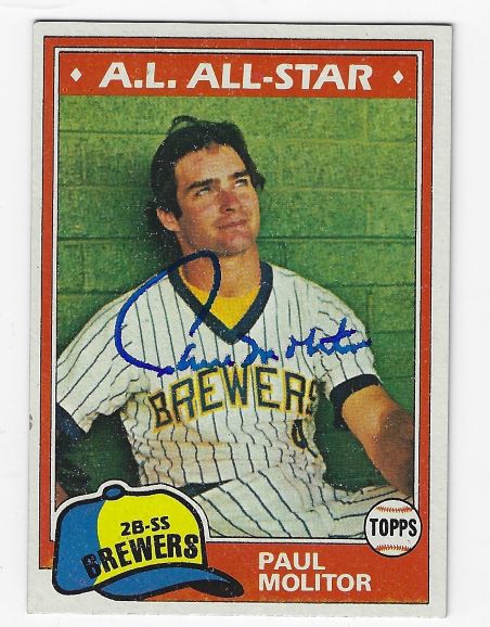 PAUL MOLITOR 1981 Topps #300 Baseball Card - Milwaukee Brewers