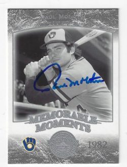 Autographed PAUL MOLITOR Milwaukee Brewers 2004 Upper Deck Timeless Teams