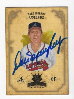 Autographed DALE MURPHY Atlanta Braves 2004 Donruss Diamond King Card