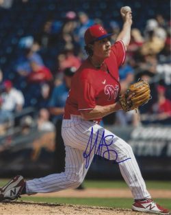 AUTOGRAPHED JEFF SINGER 8x10 Philadelphia Phillies Photo