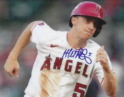 AUTOGRAPHED MATT DUFFY 8X10 Los Angeles Angels Photo