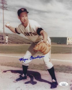 AUTOGRAPHED WAYNE TERWILLIGER 8x10 New York Giants Photo JSA