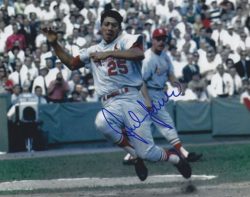 AUTOGRAPHED JULIAN JAVIER 8x10 St. Louis Cardinals Photo
