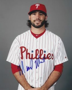 AUTOGRAPHED MICHAEL MARIOT 8x10 Philadelphia Phillies Photo