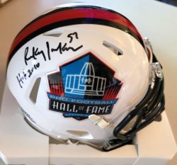 Autographed Rickey Jackson "HOF 2010" Hall of Fame Mini Helmet