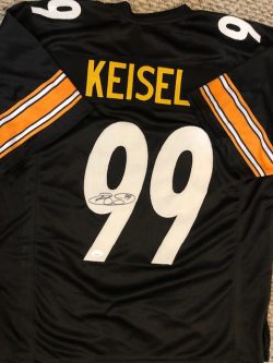 Autographed Brett Keisel Pittsburgh Steelers Custom Jersey with JSA COA