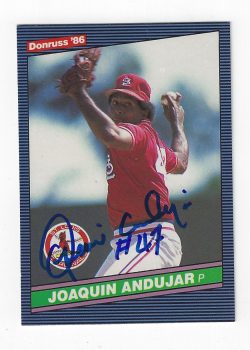 Autographed 1986 Donruss Cards