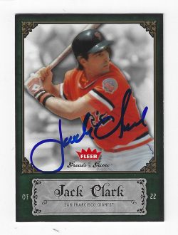 Autographed 2006 Fleer Greats of the Game Cards