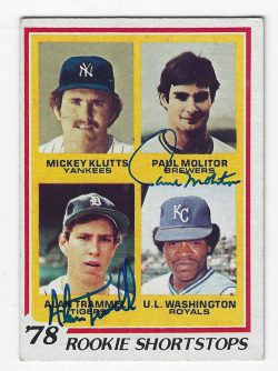 Autographed 1978 Topps Cards