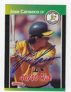 Autographed 1989 Donruss Cards