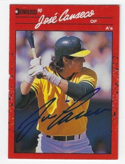 Autographed 1990 Donruss Cards