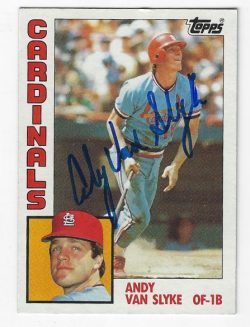 Autographed 1984 Topps Cards