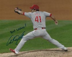 AUTOGRAPHED DAVID HALE 8X10 Philadelphia Phillies photo