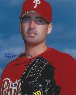 AUTOGRAPHED MIKE WELCH 8X10 Philadelphia Phillies Photo