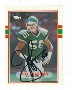 Autographed 1989 Topps Football Cards