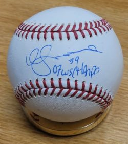 Autographed Kyle Snyder "07 WS Champs" Official Major League Baseball