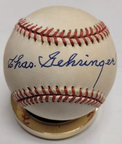Autographed CHARLIE GEHRINGER Official American League Baseball