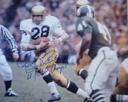 Autographed Rocky Bleier Notre Dame "66 Nat'l Champs" 16x20 Photo