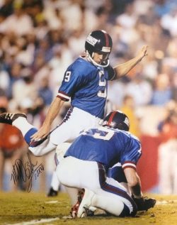 Autographed Matt Bahr New York Giants 16x20 Photo