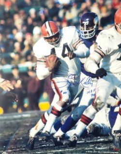 Autographed LEROY KELLY "HOF 94" Cleveland Browns 16x20 photo
