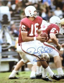AUTOGRAPHED JIM PLUNKETT 16x20 Stanford University Photo