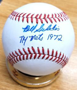 Autographed Bill Sudakis "NY Mets 1972" Official Rawlings Major League Baseball