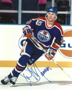 Autographed DAVE MANSON 8x10 Edmonton Oilers Photo