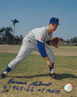 AUTOGRAPHED DENNIS RIBANT 8X10 New York Mets Photo