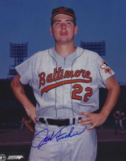 AUTOGRAPHED JACK FISHER 8x10 Baltimore Orioles Photo