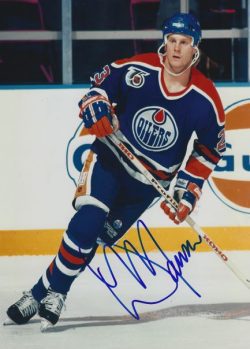 Autographed DAVE MANSON 8x10 Edmonton Oilers Photo