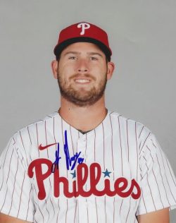 AUTOGRAPHED JAKE NEWBERRY 8x10 Philadelphia Phillies Photo