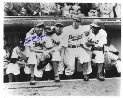 AUTOGRAPHED SPIDER JORGENSEN 8x10 Brooklyn Dodgers photo