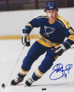 Autographed PERRY TURNBULL 8x10 St. Louis Blues Photo