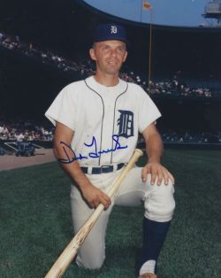 AUTOGRAPHED DICK TRACEWSKI 8X10 Detroit Tigers Photo