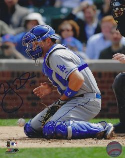 AUTOGRAPHED A.J. ELLIS  8x10 Los Angeles Dodgers photo