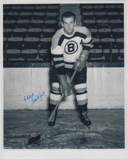AUTOGRAPHED JOHN BUCYK 8x10 Boston Bruins Photo - Main Line Autographs