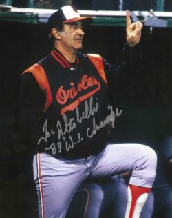 AUTOGRAPHED JOE ALTOBELLI 8X10 Baltimore Orioles Photo