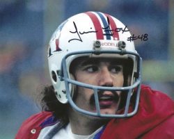 Autographed TIM FOX 8x10 New England Patriots photo