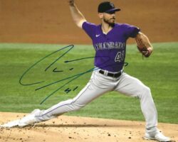 AUTOGRAPHED CHAD KUHL 8X10 Colorado Rockies Photo