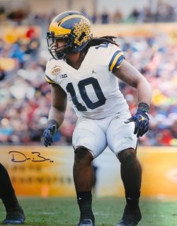 Autographed DEVIN BUSH 16X20 Michigan Wolverines Photo