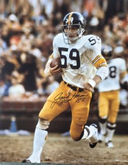 Autographed JACK HAM HOF 88 Pittsburgh Steelers 16x20 Photo
