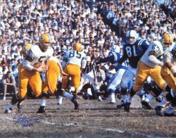 AUTOGRAPHED PAUL HORNUNG 16X20 Green Bay Packers Photo