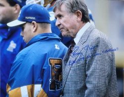 Autographed Johnny Majors 16x20 Pitt Panthers Photo