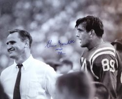 AUTOGRAPHED GINO MARCHETTI 16x20 Baltimore Colts Photo